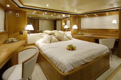 Спальня на яхте Кирилла