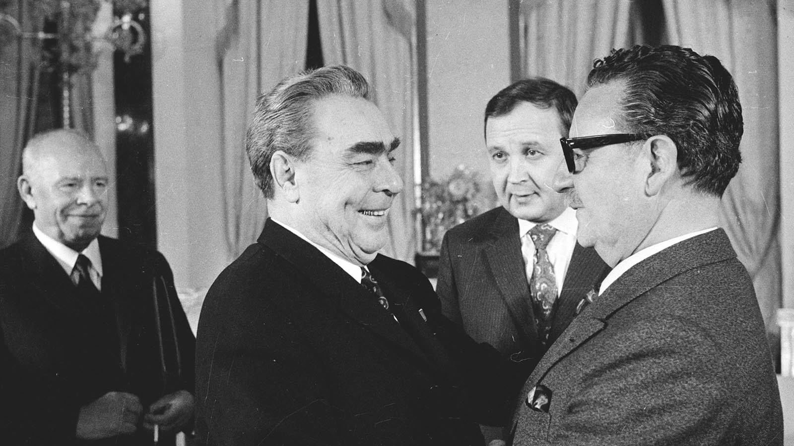 Сальвадор Альенде с Брежневым