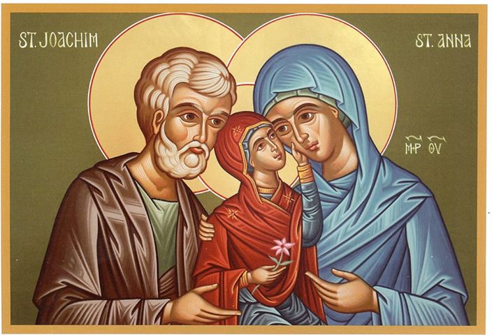 Иоаким и Анна с Девой Марией