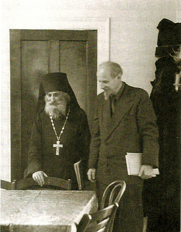 Архимандрит Константин (Зайцев) и профессор Иван Андреев 1959